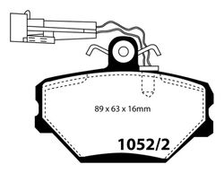 Pastillas de freno ebc DP1052/2