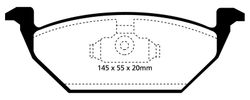 Pastillas de freno ebc DP1117