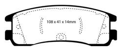 Pastillas de freno ebc DP1122