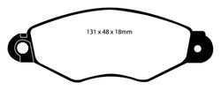Pastillas de freno ebc DP1136