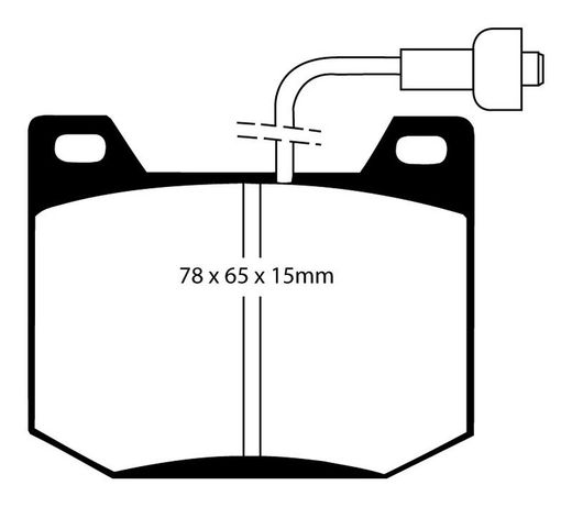 Ebc DP123 / 3 pastilhas de freio