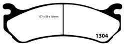 Pastillas de freno ebc DP1304