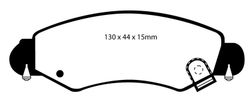 Pastillas de freno ebc DP1361