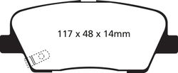 Pastillas de freno ebc DP1806