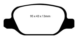 Pastillas de freno ebc DP21338
