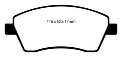Pastillas de freno ebc DP21485
