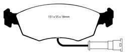 Pastillas de freno ebc DP2473