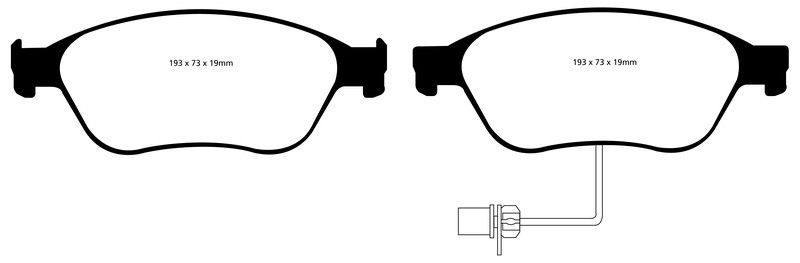 Pastillas de freno ebc DP31535C