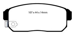 Pastillas de freno ebc DP31691C