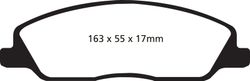 Pastillas de freno ebc DP31869C