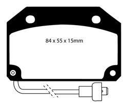 Pastillas de freno ebc DP332