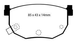 Pastillas de freno ebc DP3528C