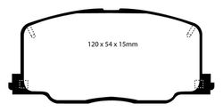 Pastillas de freno ebc DP3725C