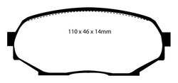 Pastillas de freno ebc DP3802C