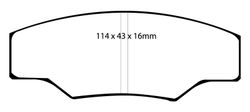 Pastillas de freno ebc DP4003R