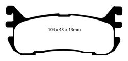 Pastillas de freno ebc DP41003R