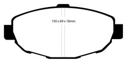 Pastillas de freno ebc DP41007R