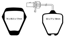 Pastillas de freno ebc DP41094R