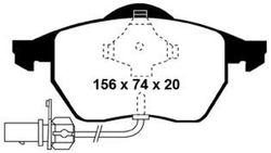 Pastillas de freno ebc DP41114R