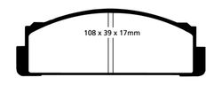 Pastillas de freno ebc DP4116R