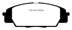 Pastillas de freno ebc DP41254R