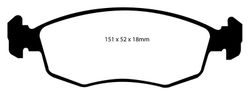 Pastillas de freno ebc DP41337R