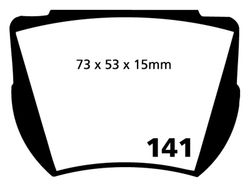 Pastillas de freno ebc DP4141R