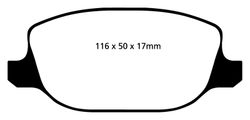 Pastillas de freno ebc DP41425R