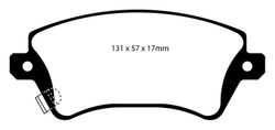 Pastillas de freno ebc DP41457R