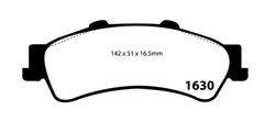 Pastillas de freno ebc DP41630R