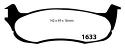 Pastillas de freno ebc DP41633R