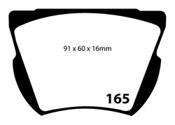 Pastillas de freno ebc DP4165R