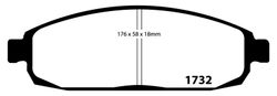 Pastillas de freno ebc DP41732R