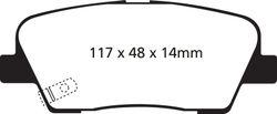 Pastillas de freno ebc DP41806R