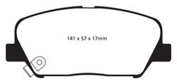 Pastillas de freno ebc DP41856R