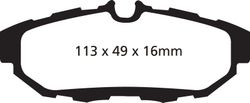 Pastillas de freno ebc DP41870R