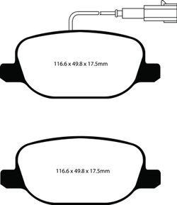 Pastillas de freno ebc DP42080R