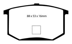 Pastillas de freno ebc DP4298R