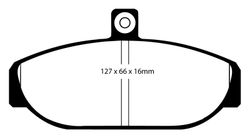 Pastillas de freno ebc DP4435R