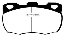 Pastillas de freno ebc DP4708R