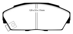 Pastillas de freno ebc DP4719/2R
