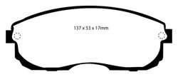 Pastillas de freno ebc DP4775R