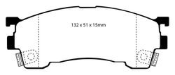 Pastillas de freno ebc DP4971R
