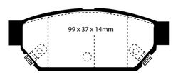 Pastillas de freno ebc DP4986R
