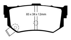 Pastillas de freno ebc DP514/2