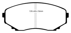 Pastillas de freno ebc DP61121