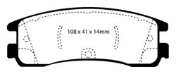 Pastillas de freno ebc DP61122