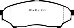 Pastillas de freno ebc DP61347