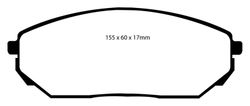 Pastillas de freno ebc DP61557