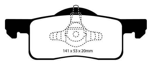 Plaquettes de frein Ebc DP61652